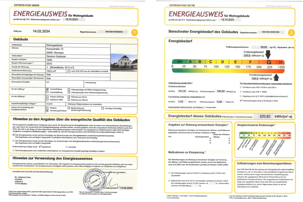 Bild: Immoprofis365 GmbH aus Warstein: 307-Warstein-Handwerkerhaus - Energieausweis