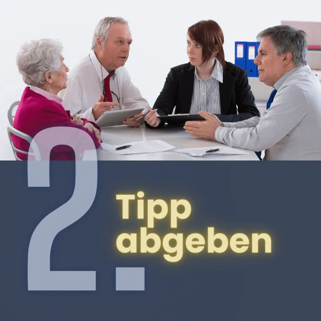 Immoprofis365 Immobilien-Tippgeber-Prämie: Schritt 2 Tipp abgeben