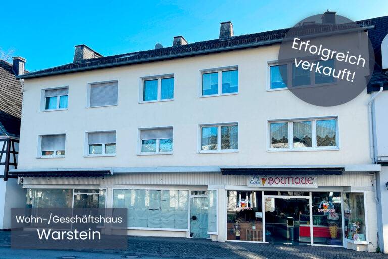 Wohn- und Geschäftshaus in Warstein von der Immoprofis365 GmbH erfolgreich verkauft