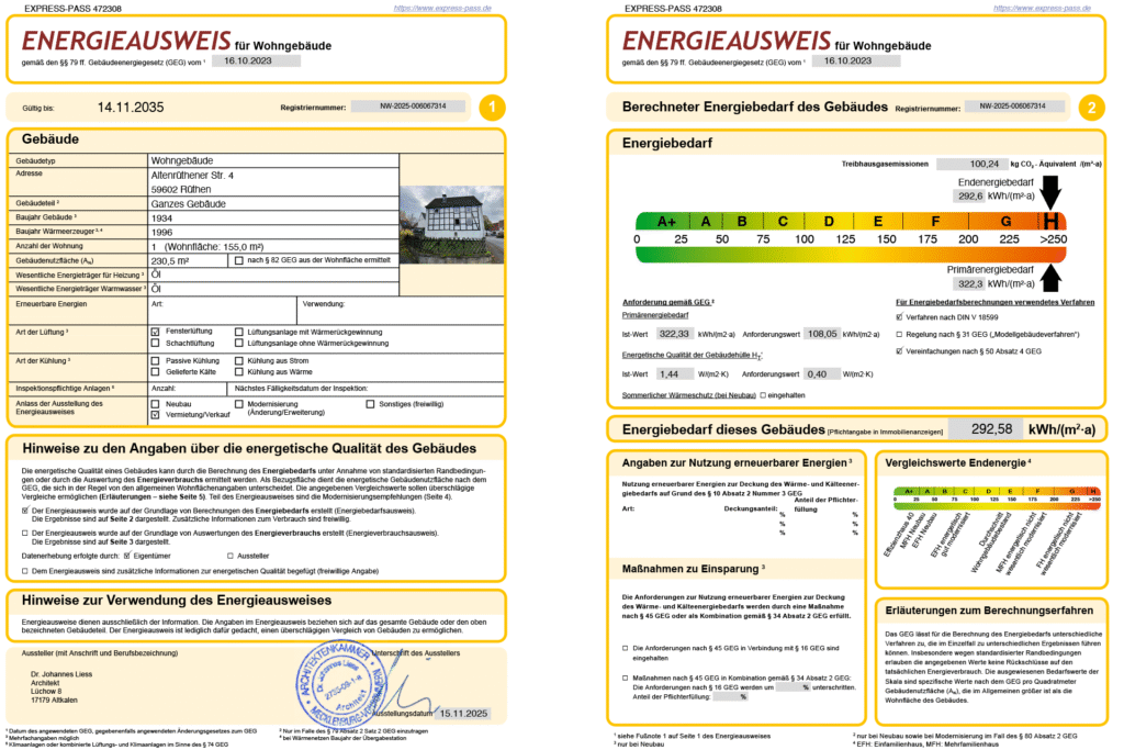 Immoprofis365 GmbH - Handwerkerhaus mit Potenzial in Altenrüthen Energieausweis
