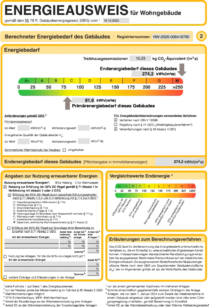 Energieausweis Seite 1.